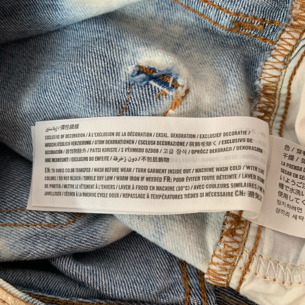 abercrombie kids girls bleached jean shorts 15/16 - Picture 9 of 9